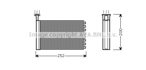 AVA QUALITY COOLING Теплообменник, отопление салона FD6164